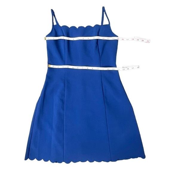Likely Scalloped Spaghetti Strap Blue Dress - Size 6 - Picture 14 of 14